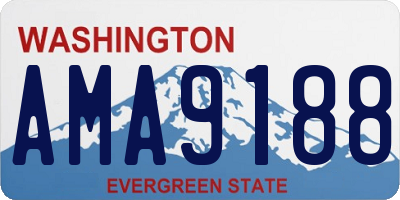 WA license plate AMA9188