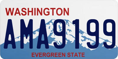 WA license plate AMA9199