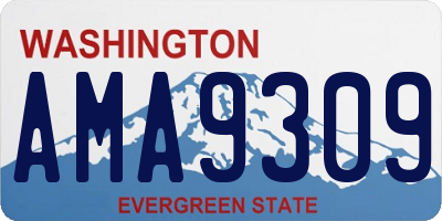 WA license plate AMA9309