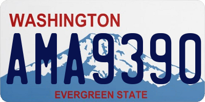 WA license plate AMA9390