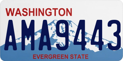 WA license plate AMA9443