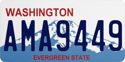 WA license plate AMA9449