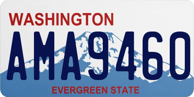WA license plate AMA9460