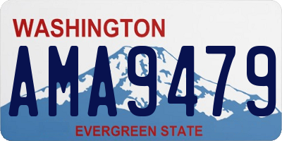 WA license plate AMA9479