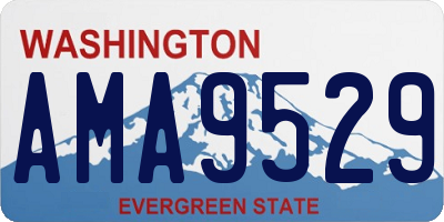 WA license plate AMA9529