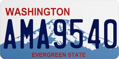 WA license plate AMA9540