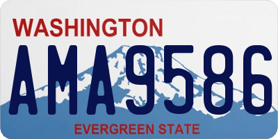 WA license plate AMA9586