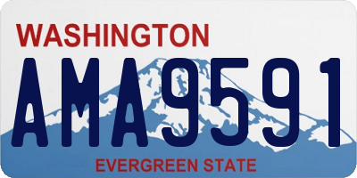 WA license plate AMA9591