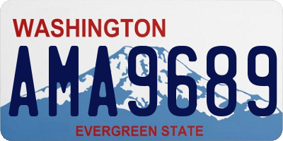 WA license plate AMA9689