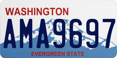 WA license plate AMA9697