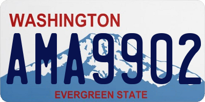 WA license plate AMA9902