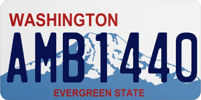 WA license plate AMB1440