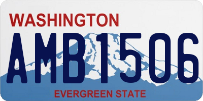 WA license plate AMB1506