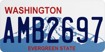 WA license plate AMB2697