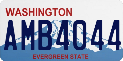 WA license plate AMB4044