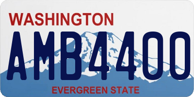 WA license plate AMB4400