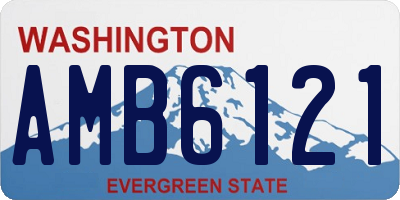 WA license plate AMB6121