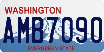 WA license plate AMB7090