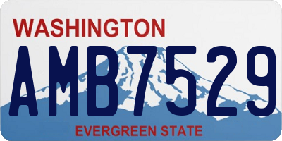 WA license plate AMB7529