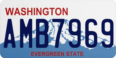 WA license plate AMB7969