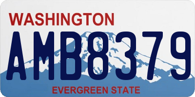 WA license plate AMB8379