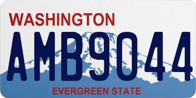 WA license plate AMB9044