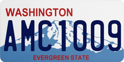 WA license plate AMC1009
