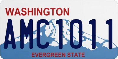 WA license plate AMC1011