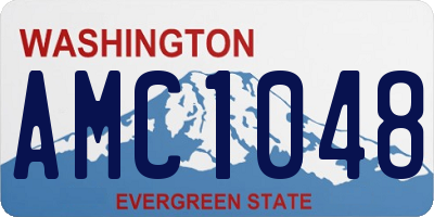 WA license plate AMC1048