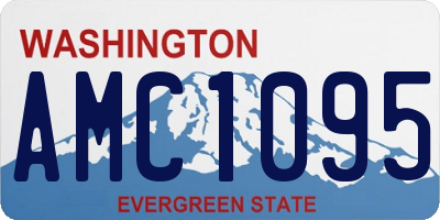 WA license plate AMC1095