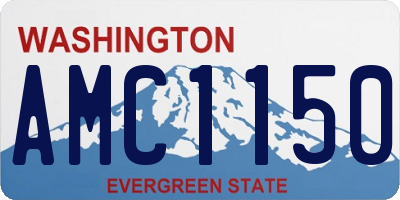 WA license plate AMC1150