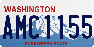 WA license plate AMC1155