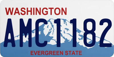WA license plate AMC1182