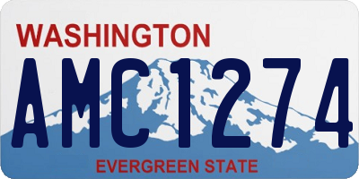 WA license plate AMC1274