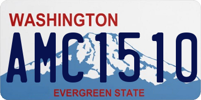WA license plate AMC1510