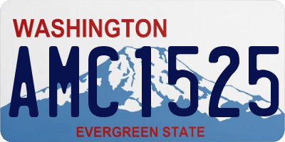 WA license plate AMC1525