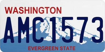 WA license plate AMC1573