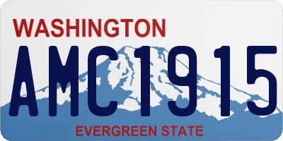 WA license plate AMC1915