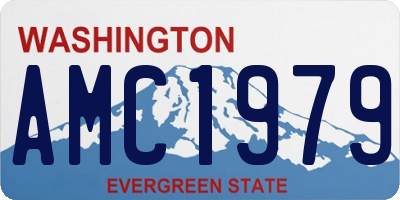WA license plate AMC1979