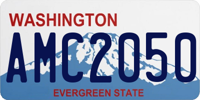 WA license plate AMC2050