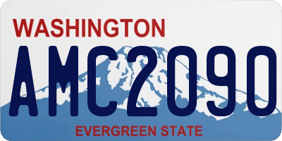 WA license plate AMC2090
