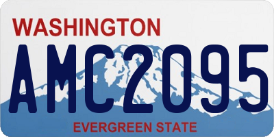 WA license plate AMC2095
