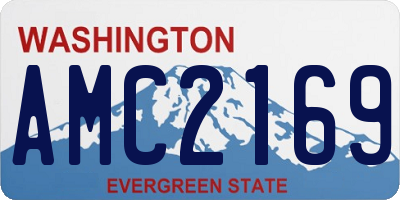 WA license plate AMC2169