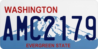WA license plate AMC2179