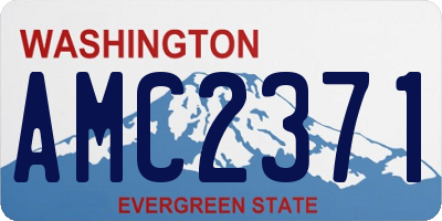 WA license plate AMC2371