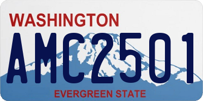 WA license plate AMC2501