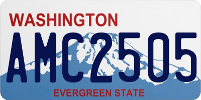 WA license plate AMC2505