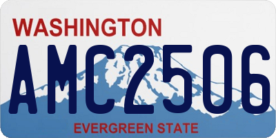 WA license plate AMC2506