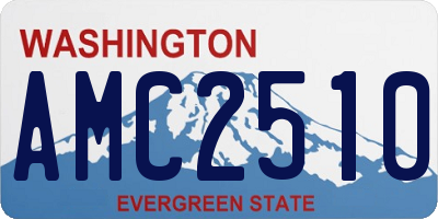 WA license plate AMC2510