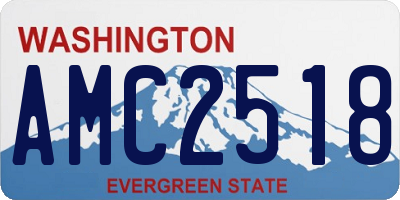 WA license plate AMC2518